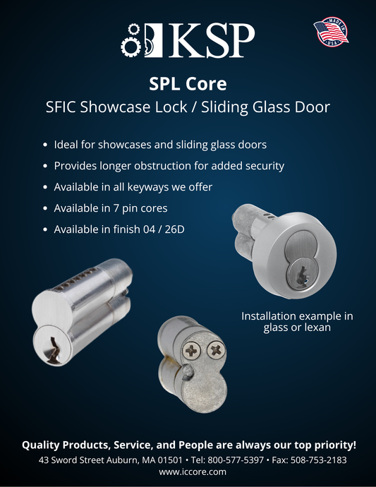 SPL Core (SFIC Showcase Lock / Sliding Glass Door)